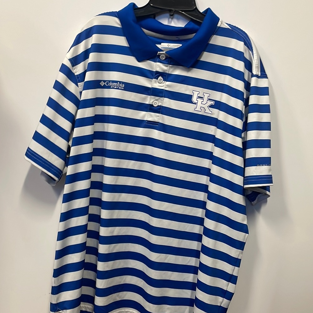 New Columbia omnishade PFG golf shirt. Polo shirt UK wildcats